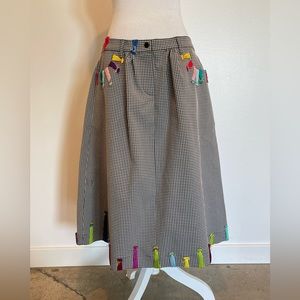 Mira Mira Plaid Skirt Size 38 NWT